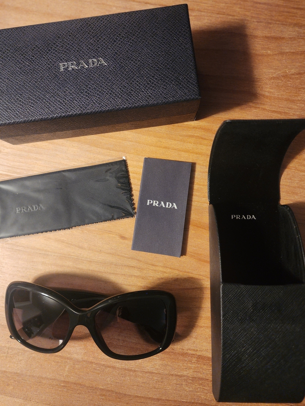 Prada Black Women's Oversized Sunglasses